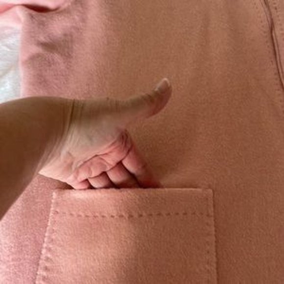 Chico's Reversible Plush Jacket Shaket Mellow Rose Size 2 (12/14) NWT - Picture 3 of 16